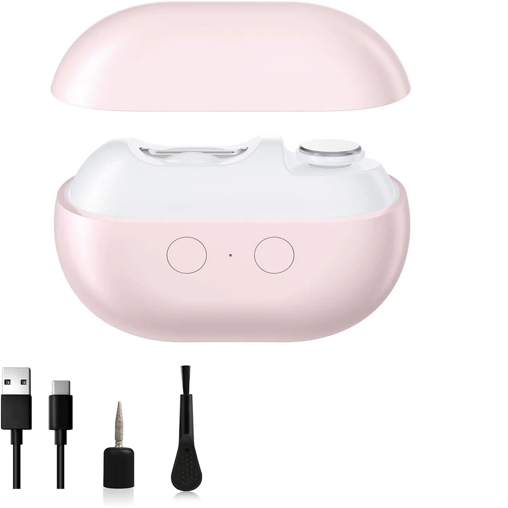 Electric Nail Clippers Automatic Nail Trimmer with Light Portable Fingernail Cutter Polishing Grinder with Nail Scraps Storage